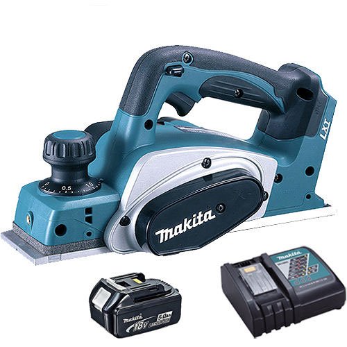 Makita DKP180Z LXT 18V Li-Ion Planer 82mm with 1 x 5.0Ah Battery & Charger