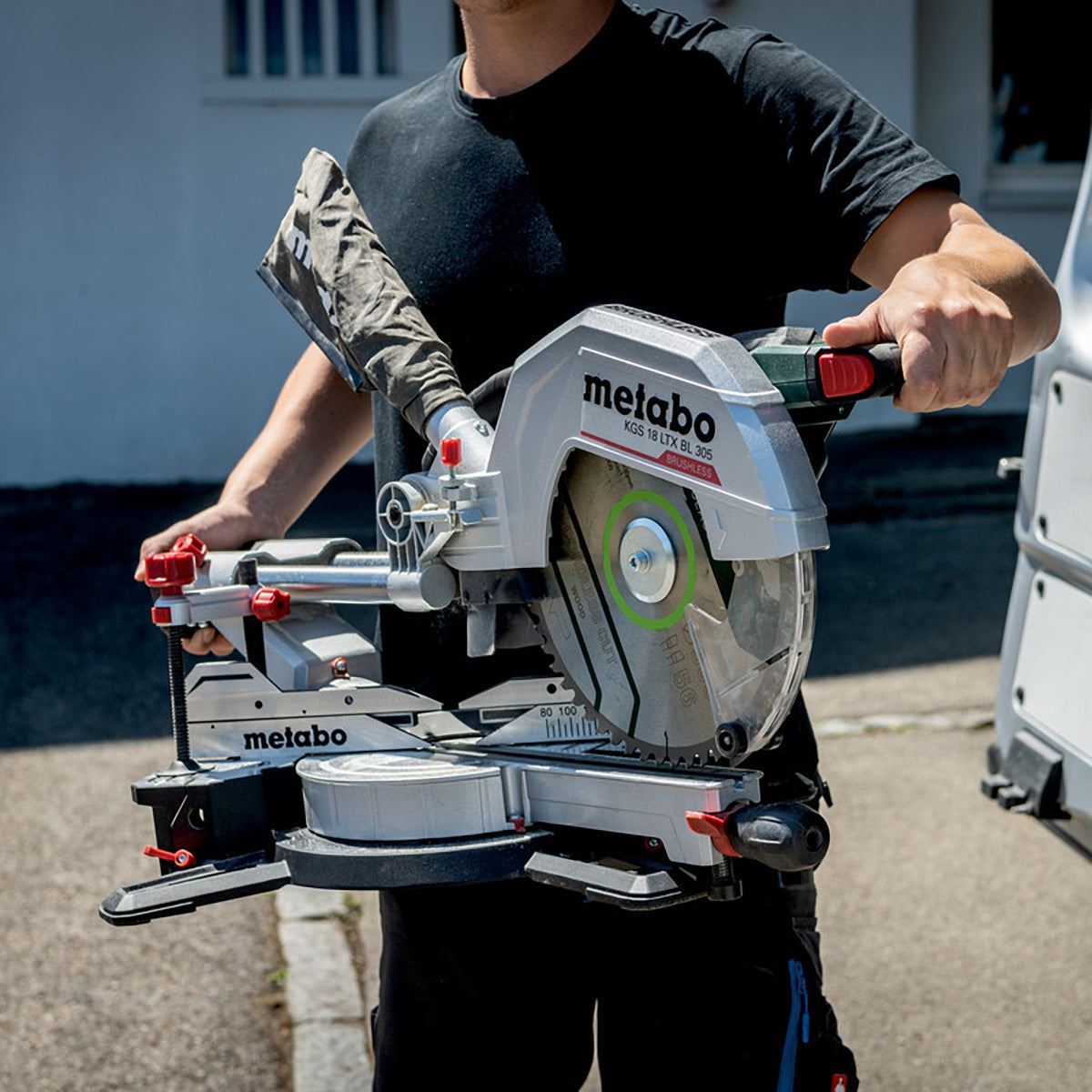 Metabo KGS 18 LTX BL 305 18V 305mm Brushless Mitre Saw with 1 x 8.0Ah Battery & Charger
