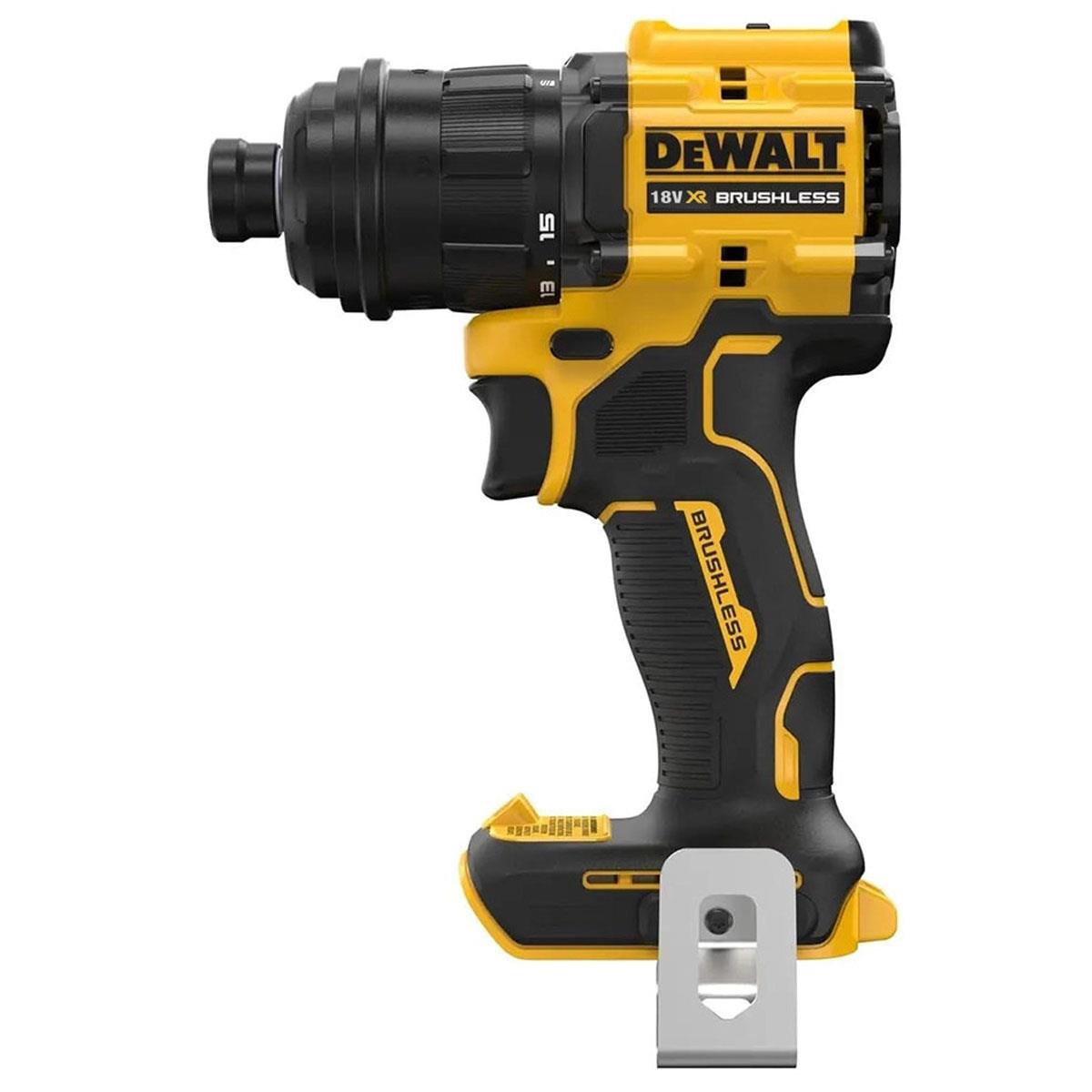 Dewalt DCD803NT-XJ 18V XR Brushless Multi-Head Drill Driver Body Only with Interchangeable Heads & Case