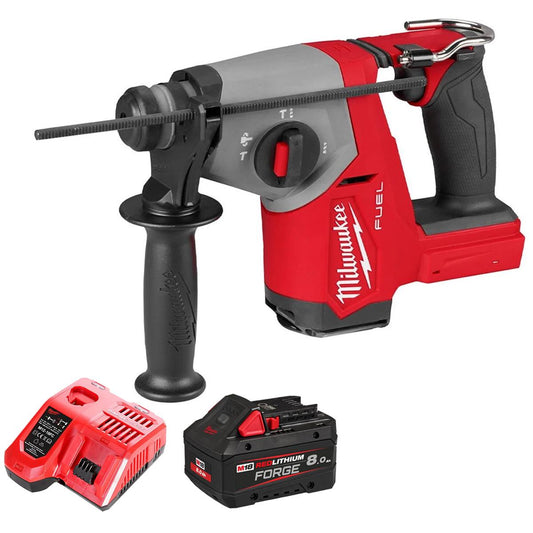 Milwaukee M18FHAC16-0 18V Fuel Brushless SDS-Plus Hammer Drill With 1 x 8.0Ah Battery & Charger