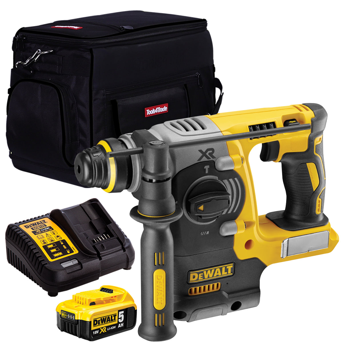 DeWalt DCH273N 18V Brushless SDS+ Rotary Hammer Drill with 1 x 5.0Ah Battery & Charger in Bag