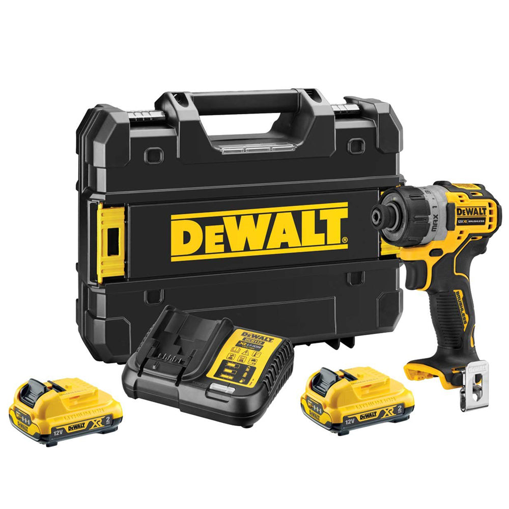 Dewalt DCF601D2 12V Brushless Sub Compact Screwdriver with 2 x 2.0Ah Batteries Charger & Case