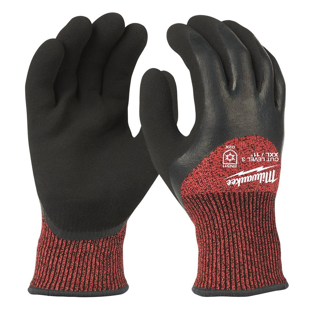 Milwaukee Performance Safety Glasses with Winter Cut C Gloves Size 8/M & 11/XXL
