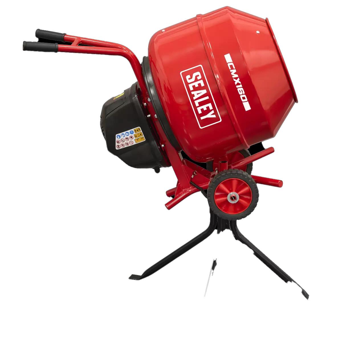 Sealey CMX160 160L Cement Mixer with Stand 230V/650W