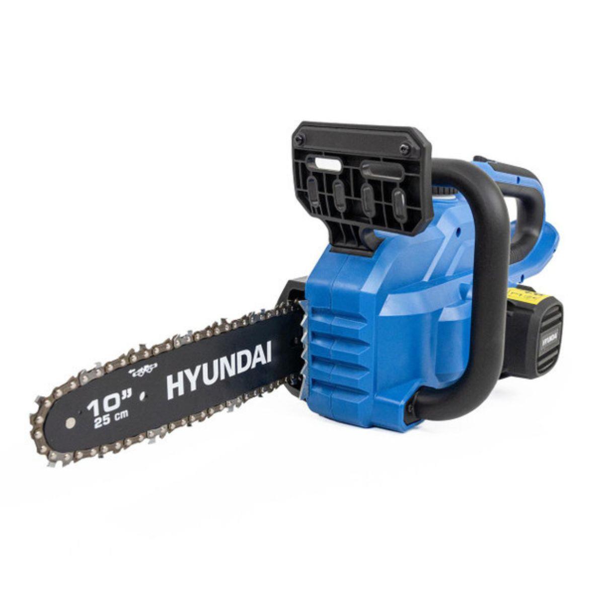Hyundai HY20CCS10 20V Cordless Chainsaw 25cm 1 X 4Ah Battery and Charger