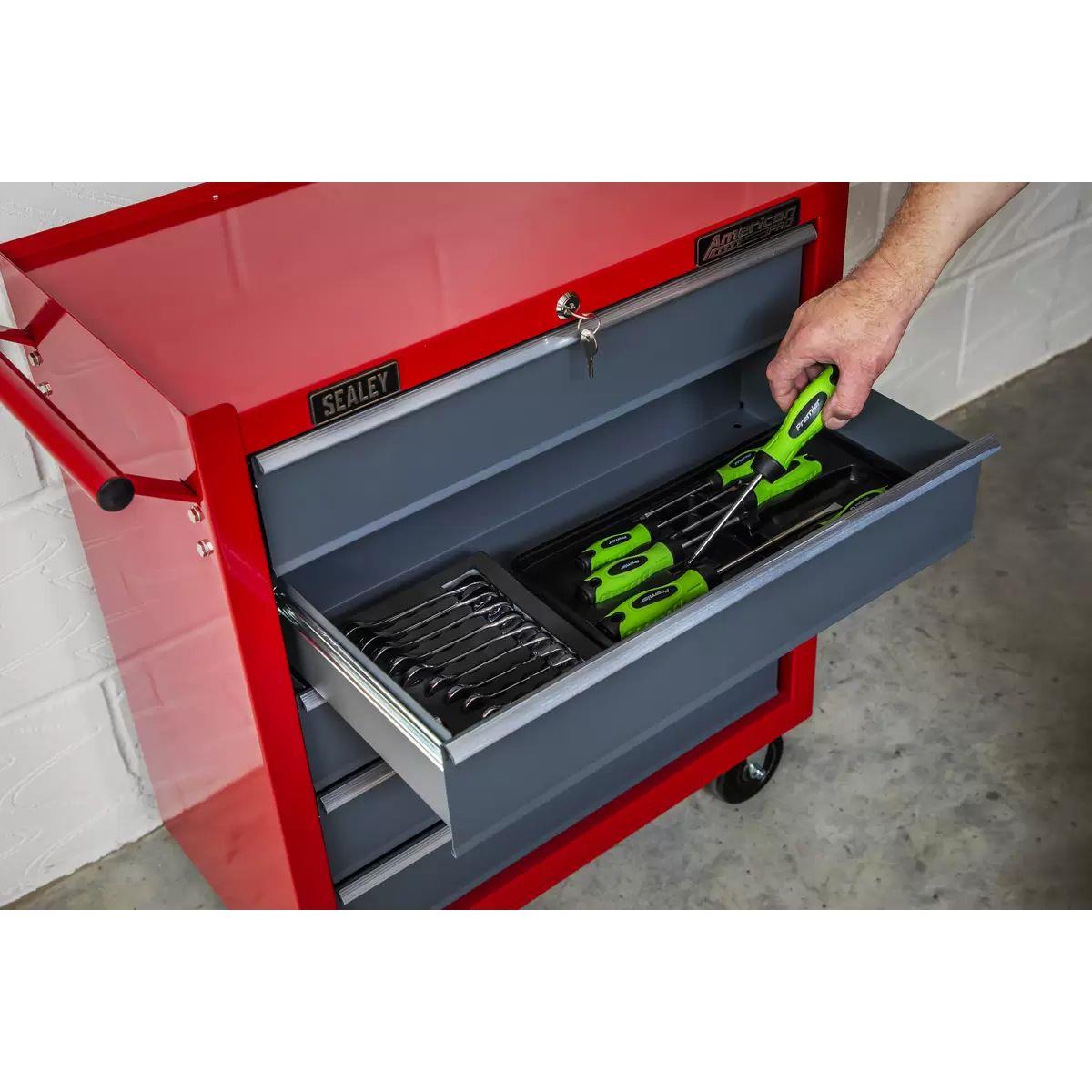 Sealey AP22505BB Rollcab 5 Drawer with Ball Bearing Slides Red/Grey