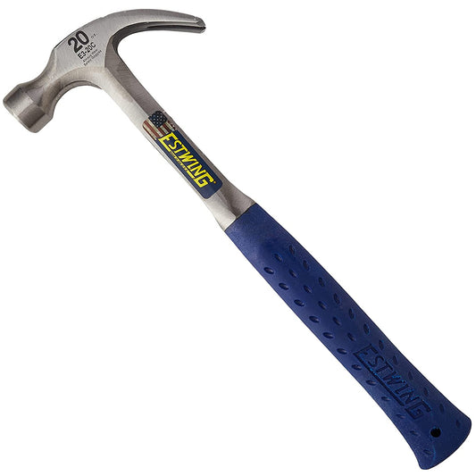 Estwing 20oz Curved Vinyl Grip Claw Hammer ESTE320C