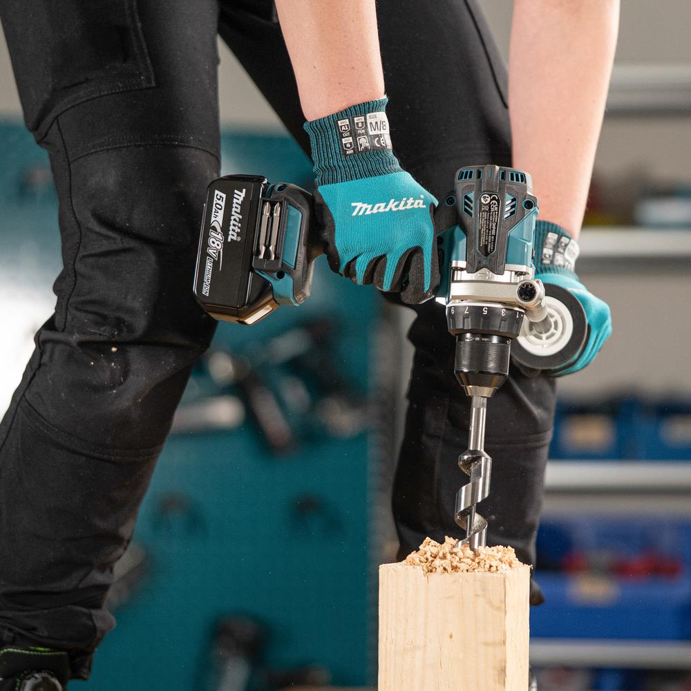 Makita DLX2566TJ 18V LXT Brushless Combi Drill & Impact Driver Kit With 2 x 5.0Ah Batteries, Charger & Case
