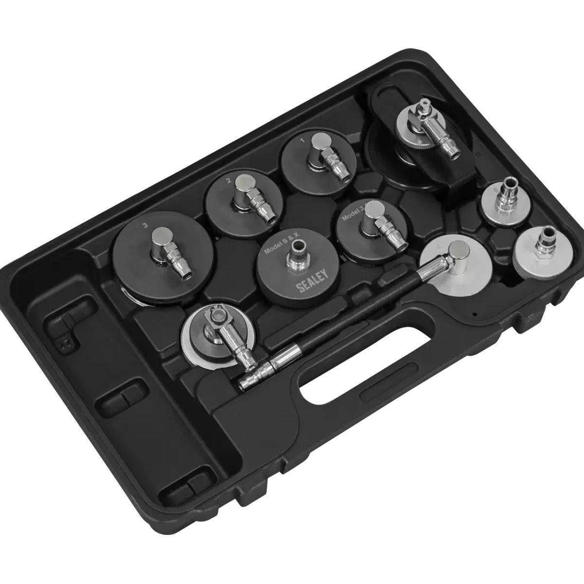 Sealey VS0204D Brake & Clutch Pressure Bleeder Cap Set 10pc