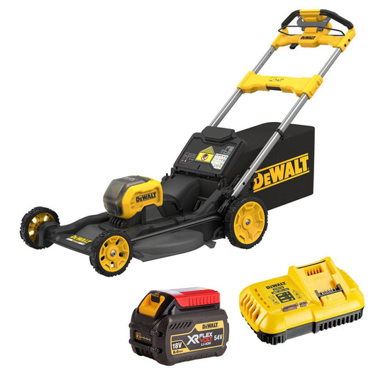 Dewalt DCMWSP550N-XJ 54V XR Flexvolt Brushless Self-Propelled Lawn Mower with 1 x 6.0Ah Battery & Charger
