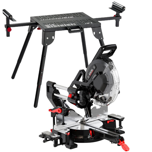 Excel 305mm Sliding Mitre Saw 240V/2000W with LED Light & Universal Stand