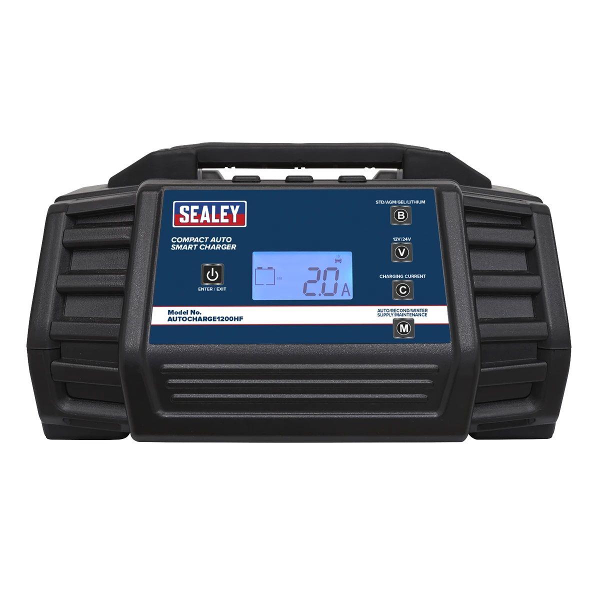 Sealey AUTOCHARGE1200HF 12/24V Compact Auto Smart Charger & Maintainer 12A