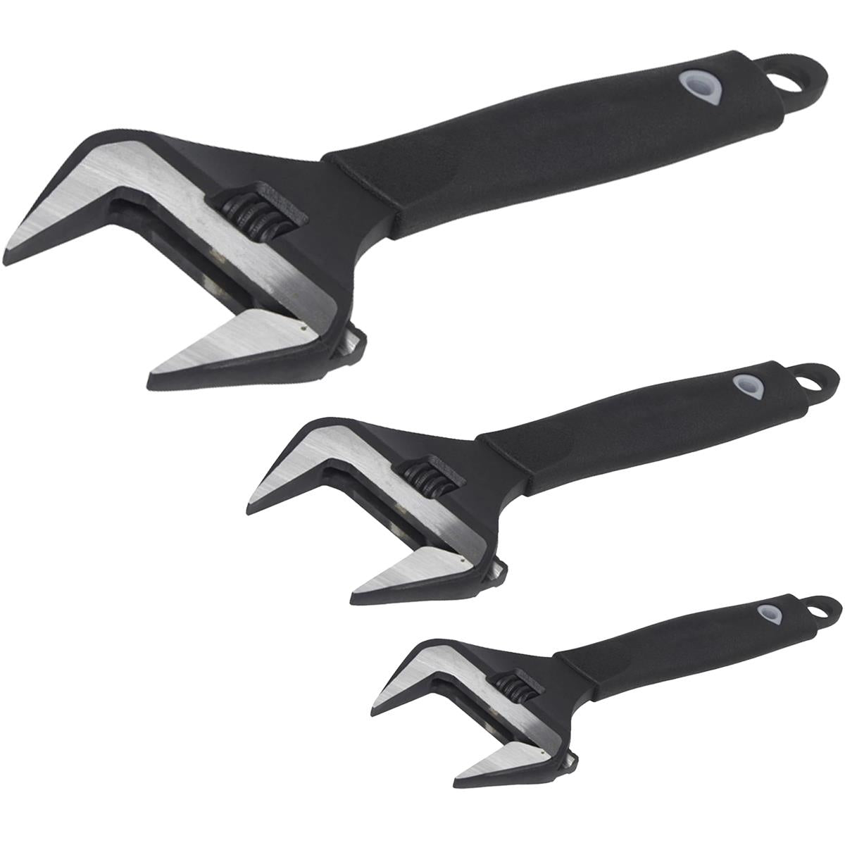 Rothenberger Adjustable Wide Jaw Wrench Set Of 3 Piece - 19782