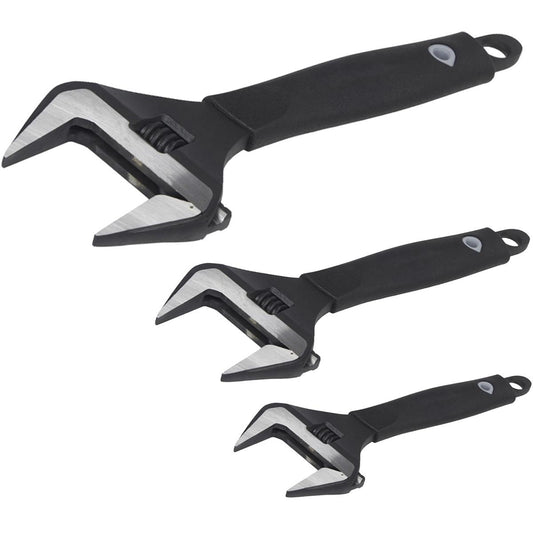 Rothenberger Adjustable Wide Jaw Wrench Set Of 3 Piece - 19782