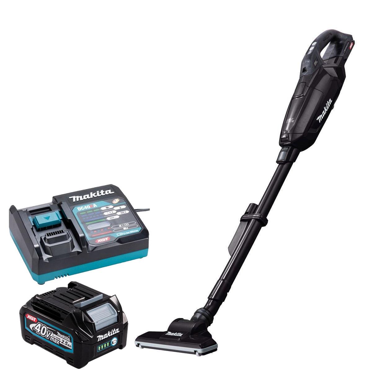 Makita CL002GZ03 40V XGT Brushless Vacuum Cleaner with 1 x 2.5Ah Battery & Charger