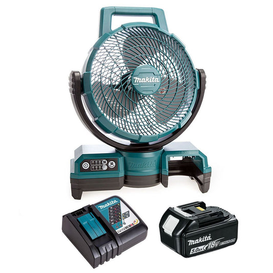 Makita DCF203Z 18V LXT Cordless Portable Fan with 1 x 5.0Ah Battery & Charger