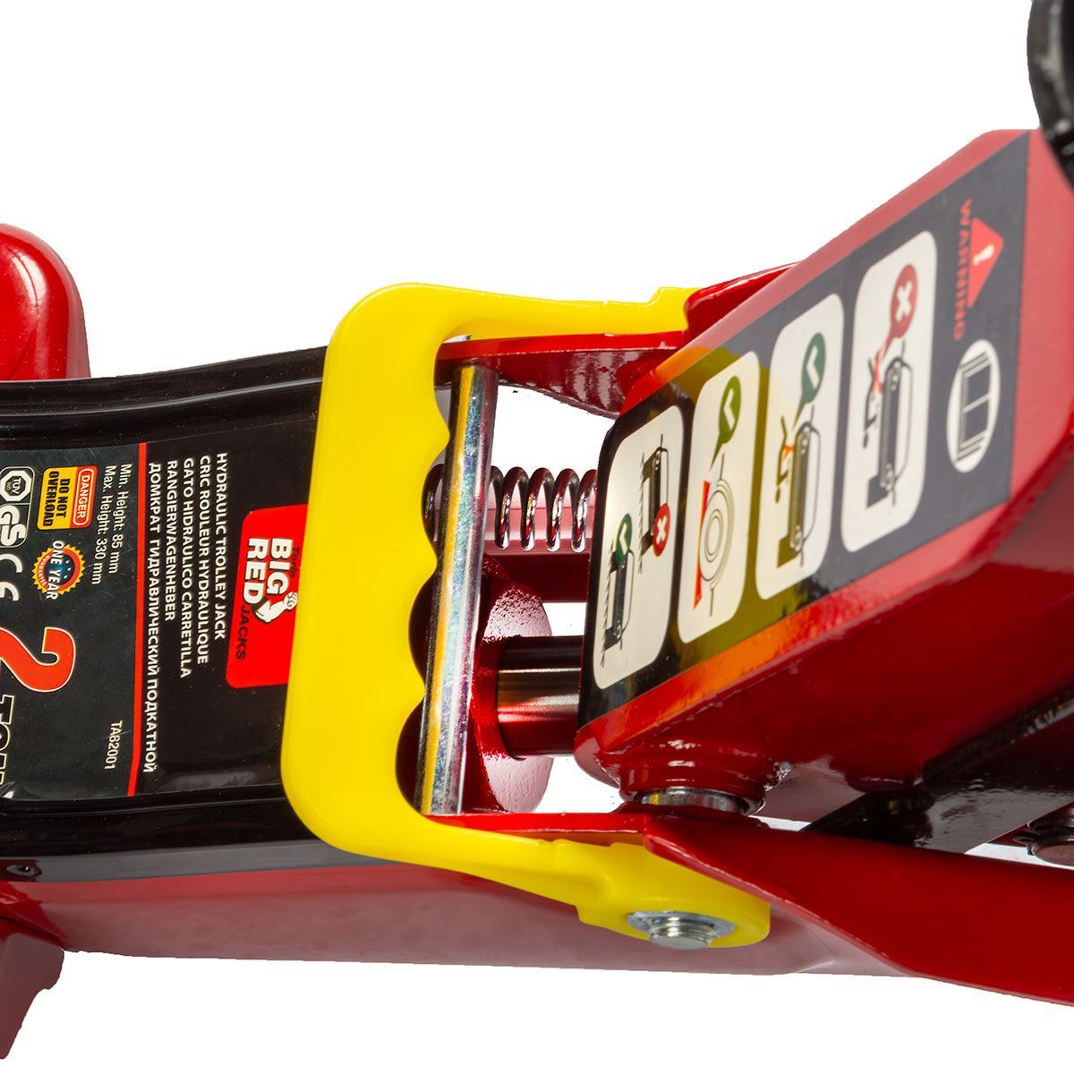 Big Red Torin 2-Ton Hydraulic Jack, Lifting Range 85-330 mm