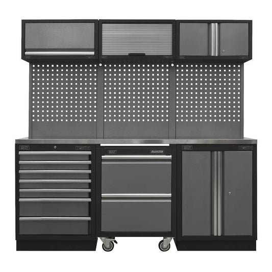Sealey APMSSTACK12SS 2.04m Storage System Stainless Steel Worktop