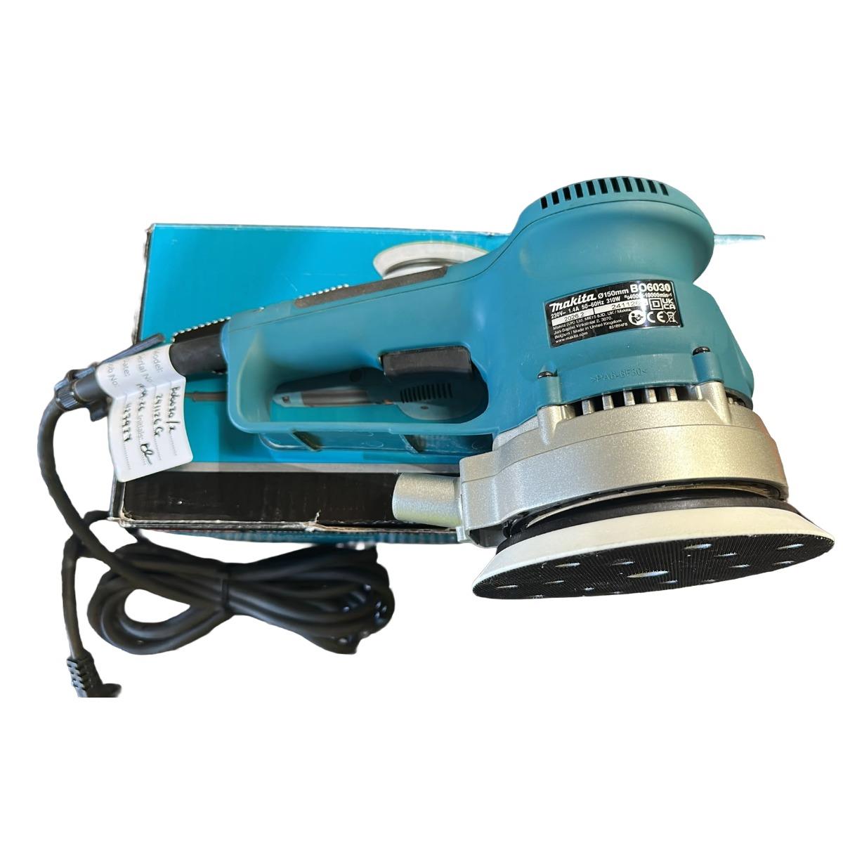 Makita BO6030/2 150mm Corded Random Orbit Sander With Dust Bag 240V Item Condition Seller Refurbished