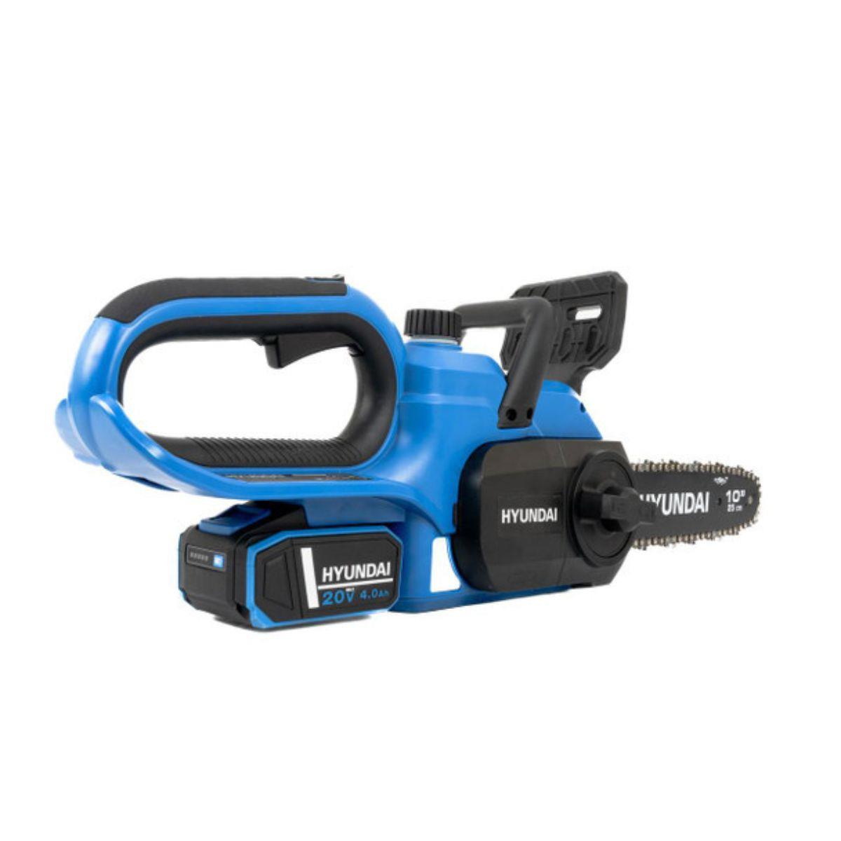 Hyundai HY20CCS10 20V Cordless Chainsaw 25cm 1 X 4Ah Battery and Charger