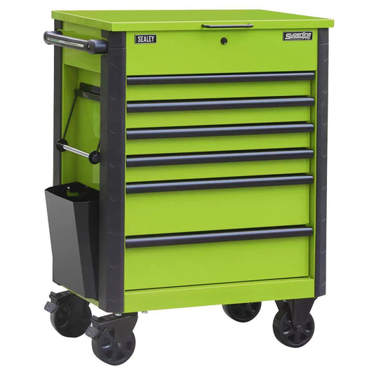 Sealey AP266HV Superline Pro Tool Trolley 6 Drawer Green