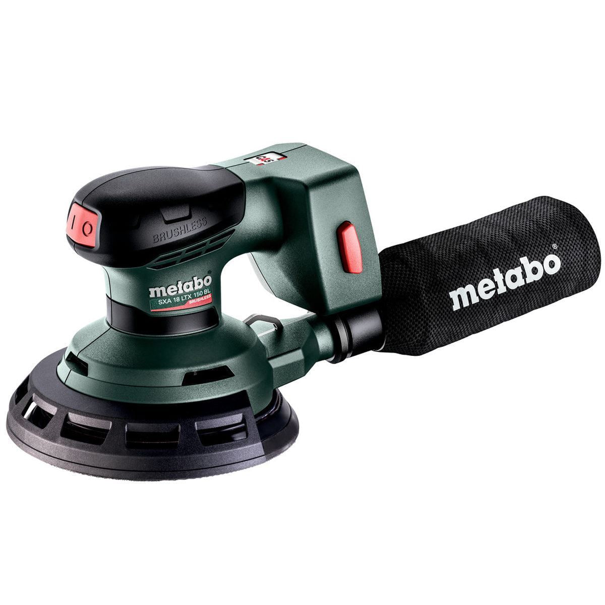 Metabo SXA 18 LTX 150 BL 18V Brushless 150mm Random Orbital Sander with 1 x 5.2Ah Battery Charger & Metabox