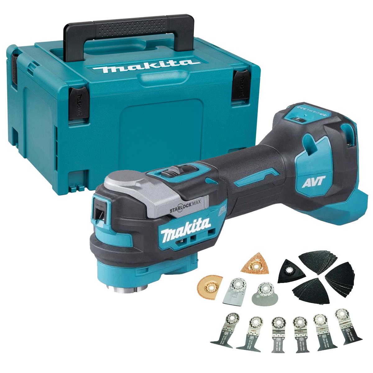 Makita TM001GZ02 40V Brushless Starlock Max Multi Tool With 26 Piece Accessory Set