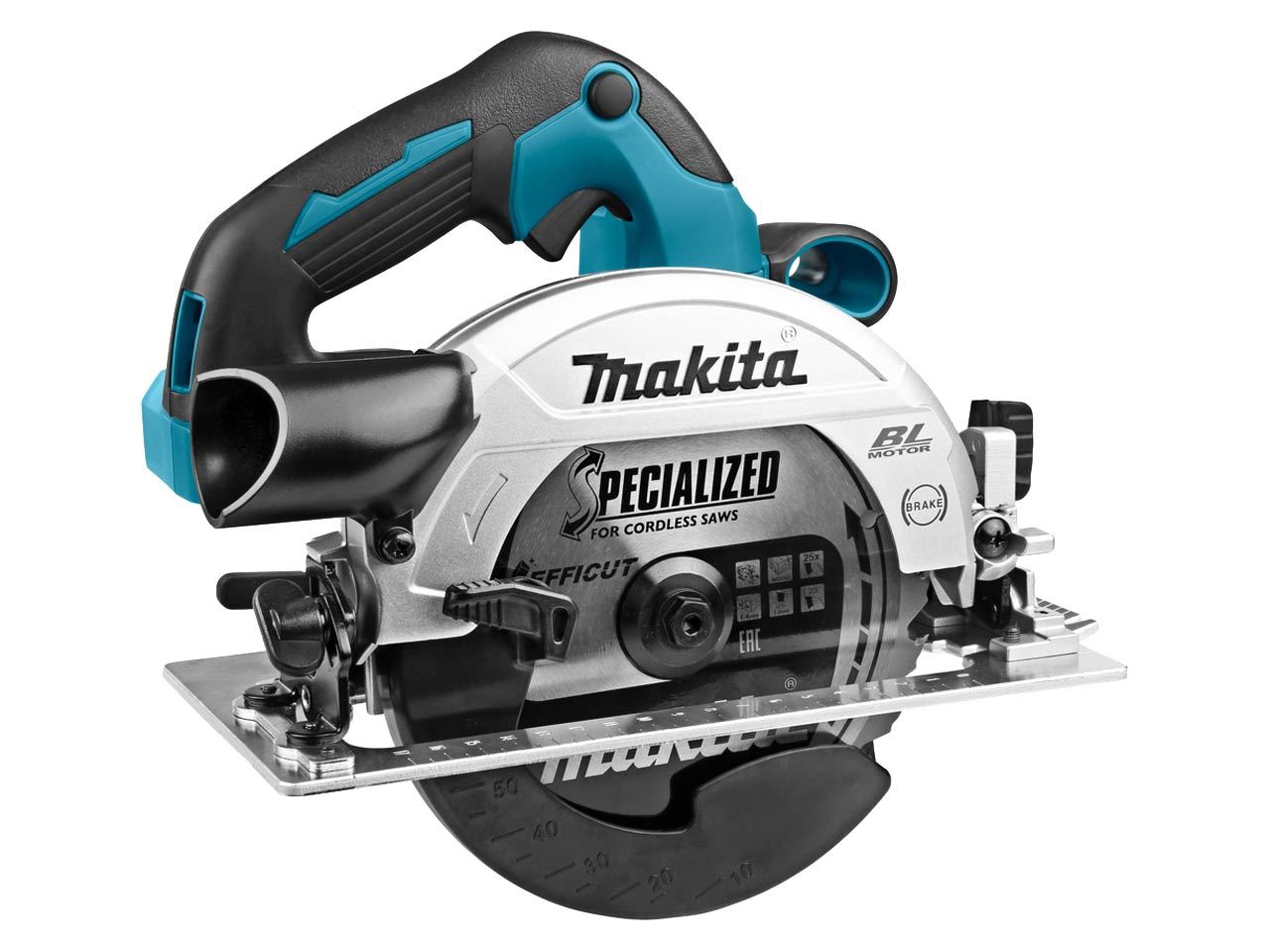 Makita DHS660Z 18V Brushless 165mm Circular Saw with 2 x 6.0Ah Battery & Charger