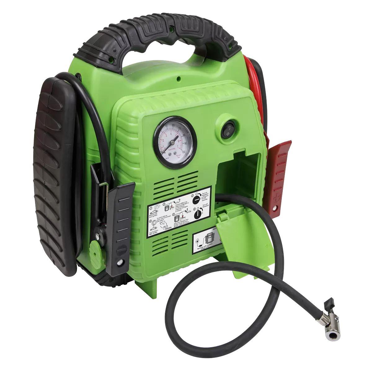 Sealey RS1322HV 12V Emergency Jump Starter with Air Compressor