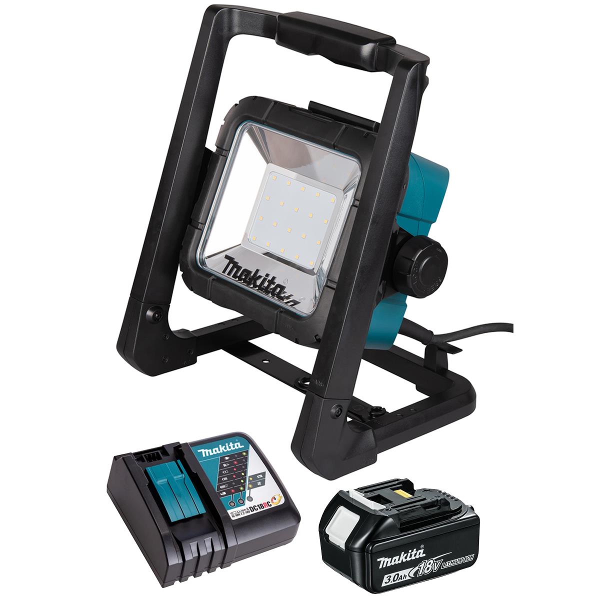 Makita DML805/1 14.4V - 18V LXT LED Worklight with 1 x 3.0Ah Battery & Charger