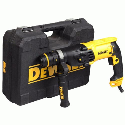 Dewalt D25133K 3 Mode SDS+ Rotary Hammer 240V with 4 Piece Chisel Set + Keyless Chuck