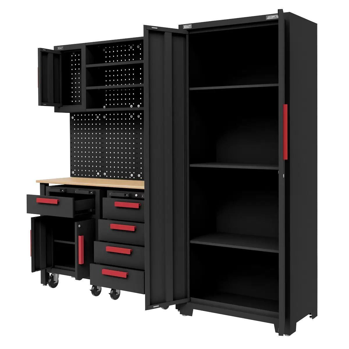 Sealey APMS12OP Complete Garage Storage System with Mobile Trolley X 2