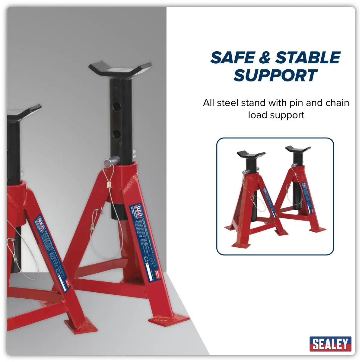 Sealey AS5000 Axle Stands Pair 5 Tonne Capacity per Stand
