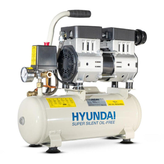 Hyundai HY5508X 8L Oil Free Low Noise Portable Air Compressor 100psi Direct Drive 230V/550W