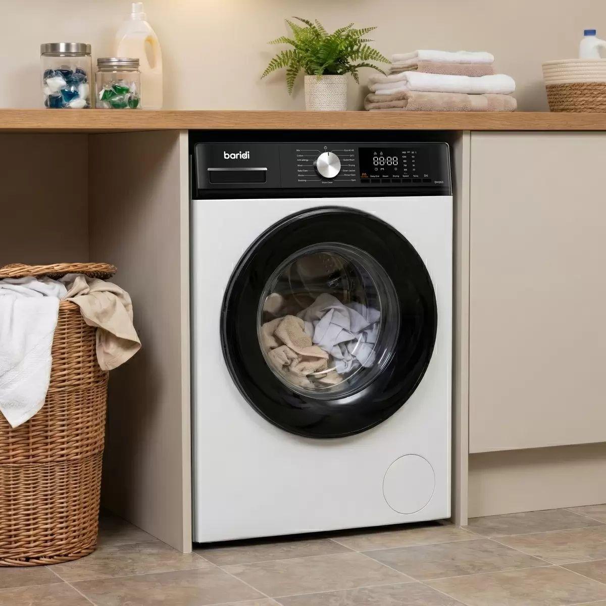 Sealey DH263 Baridi 8/5kg Washer Dryer, Front Loading 1400rpm White 240V
