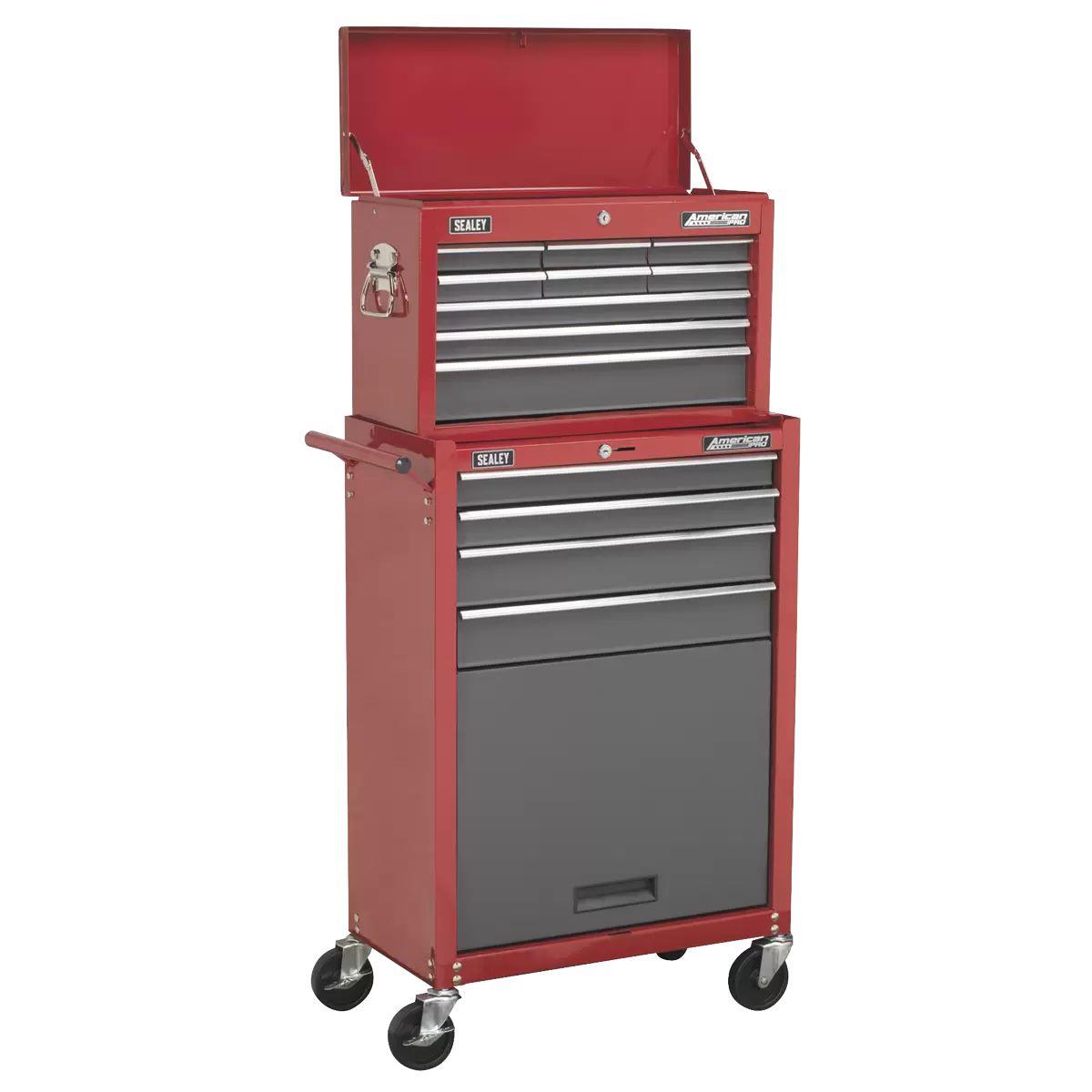 Sealey AP22513BB 13 Drawer Topchest & Rollcab Combination with Ball Bearing Runners