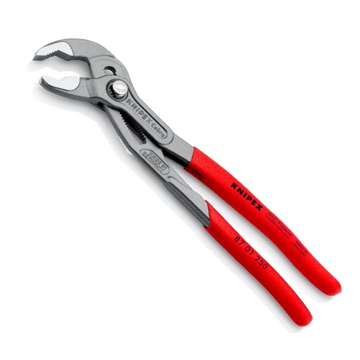 Knipex 250mm Cobra High-Tech Water Pump Pliers with Plastic Coated Grip 87 01 250 SB