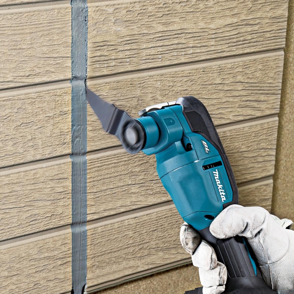 Makita DTM53Z 18V LXT Brushless Multi Tool With 3 Piece Wood E-Cut Set