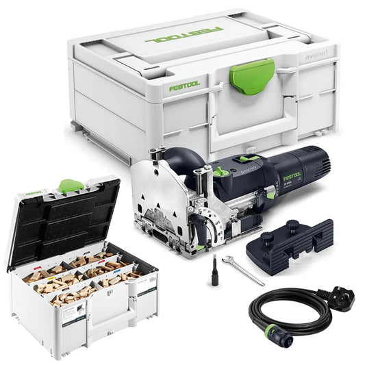 Festool DF 500 RQ-Plus 230V GB Corded DOMINO Joining Machine - 578464 With DOMINO Beech Range 576794