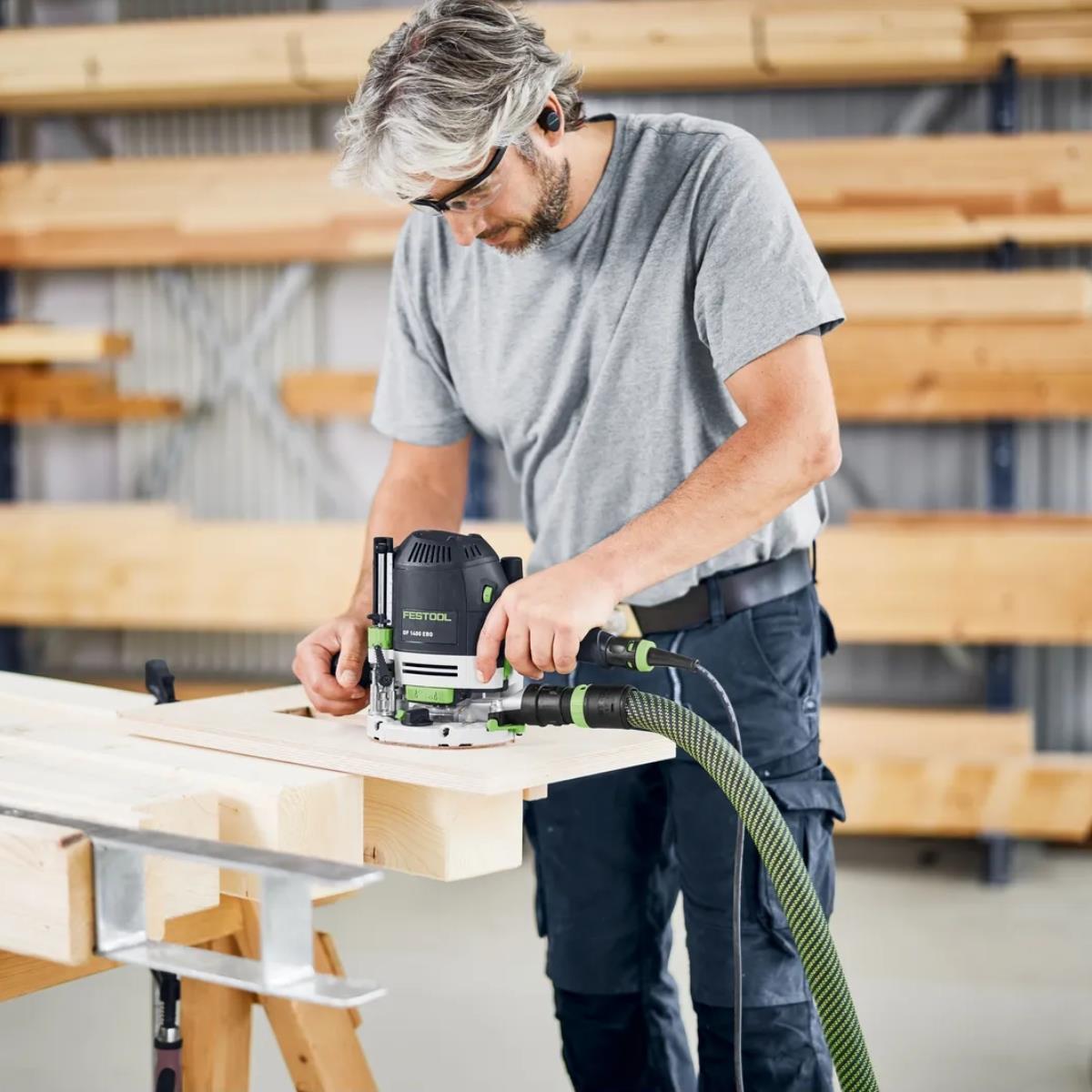Festool OF 1400 EQ-Plus 110V Router with Light Module & Case 578941