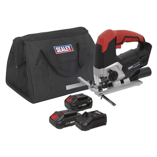 Sealey CP20VJSKIT 20V Cordless Jigsaw Kit with 2 Batteries & Charger