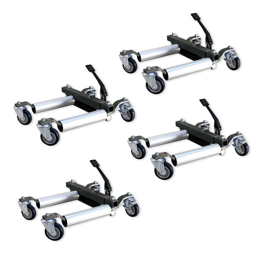 Big Red Torin Hydraulic Wheel Dolly Skate Vehicle Positioning Tyre Lift 680kg Pack of 4