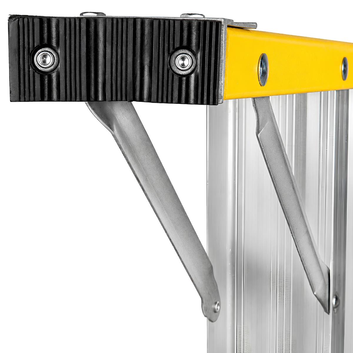 Excel Electricians Fibreglass Platform Step Ladder 4 Tread 1.57m EN131 Yellow