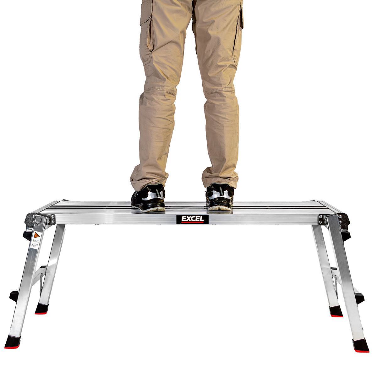 Excel Heavy Duty Aluminium Platform Work Bench Folding Hop Up 1190 x 306 mm Pack of 2