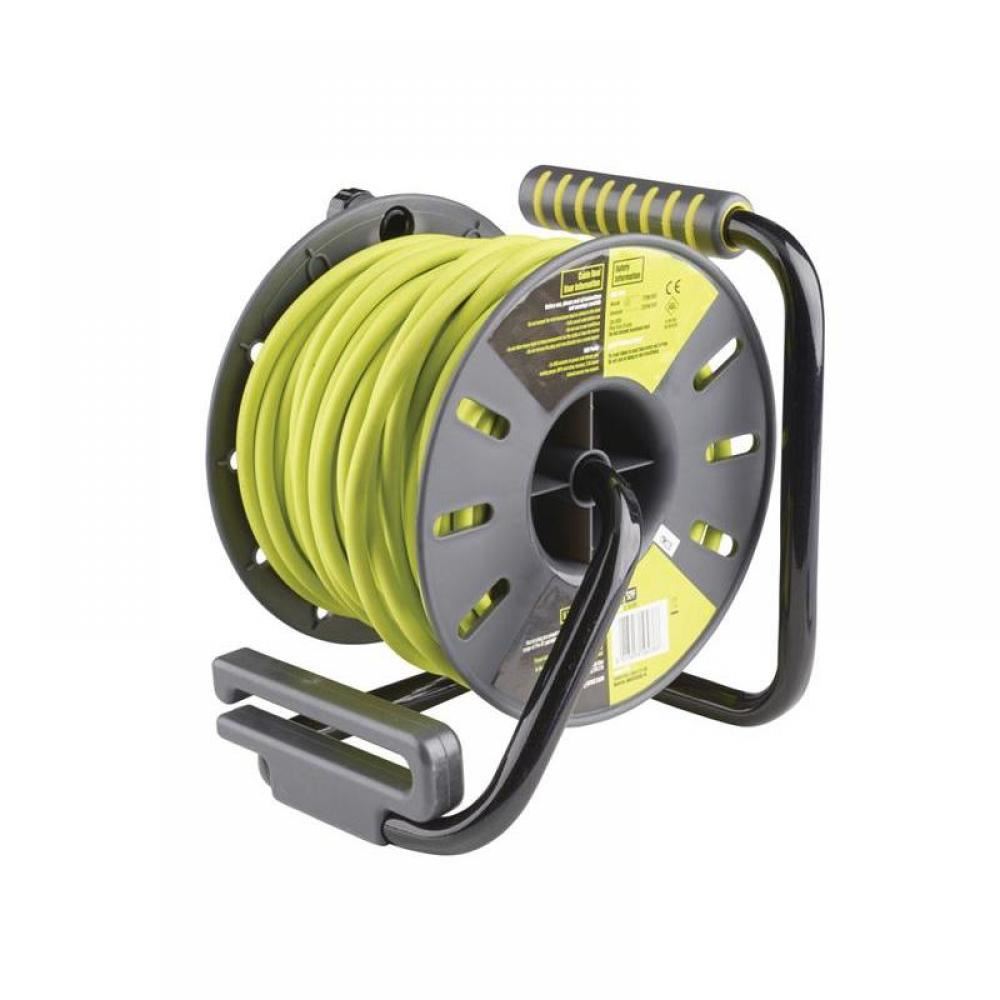 Masterplug Open Cable Reel 13A & 2 USB 2-Socket 25M 240V OMU25132USL-PX