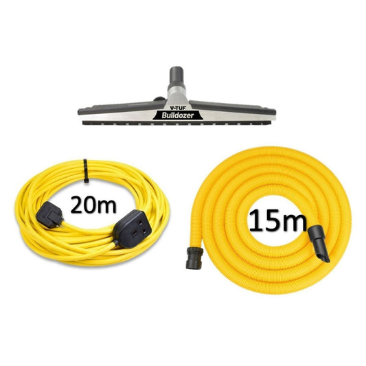 V-TUF GSC32-240V 32mm Long Reach Warehouse & Grain Store Cleaning Kit Fits 240V Machines With 32mm Poles