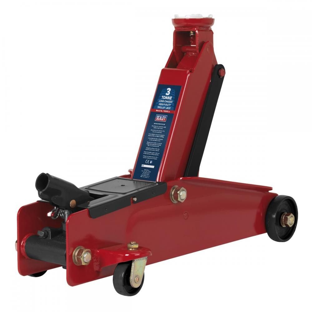 Sealey 1153CX 3 Tonne Long Reach Heavy-Duty Trolley Jack