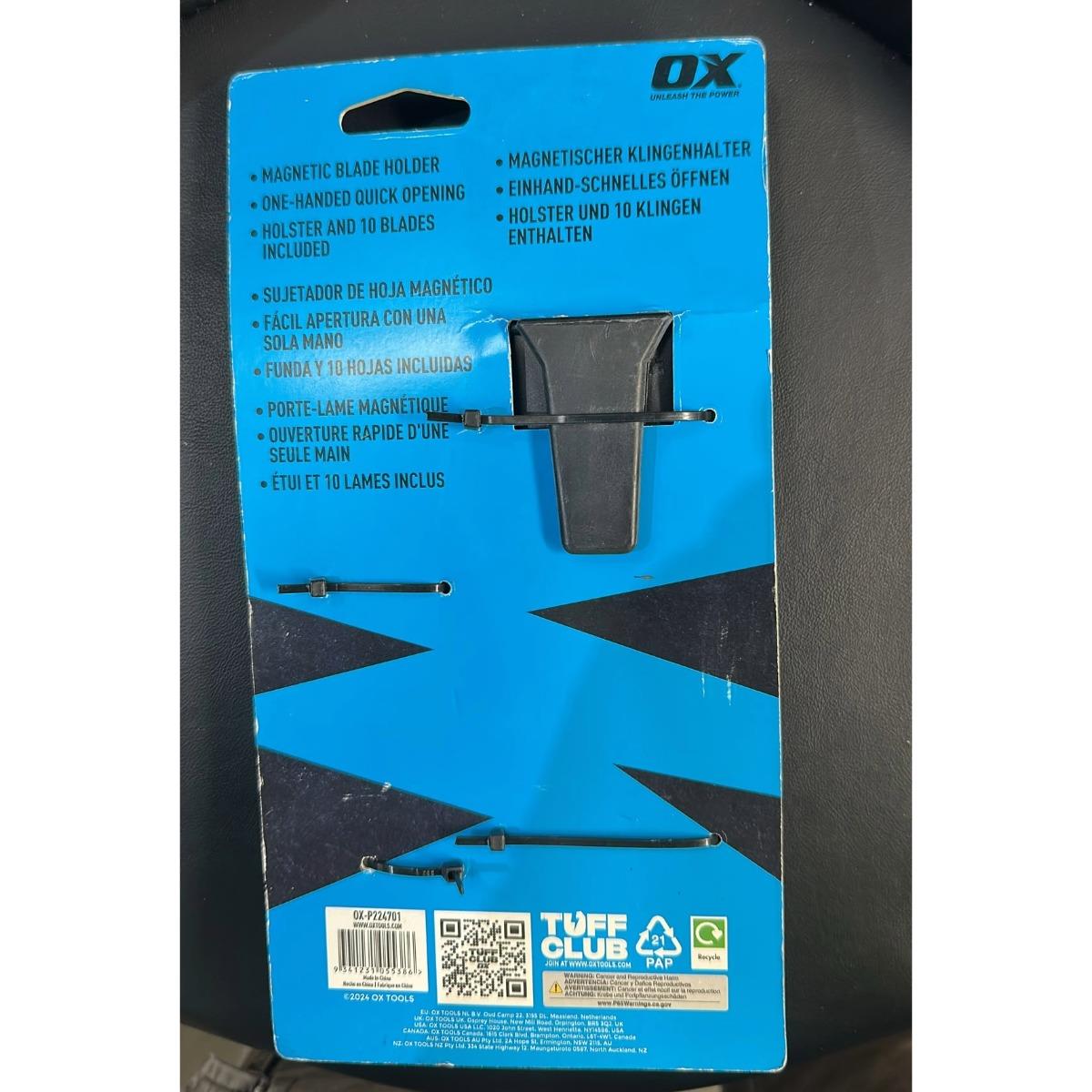 OX Pro Heavy Duty Shark Knife Fixed Blade OX-P224701 Item Condition Damaged Box
