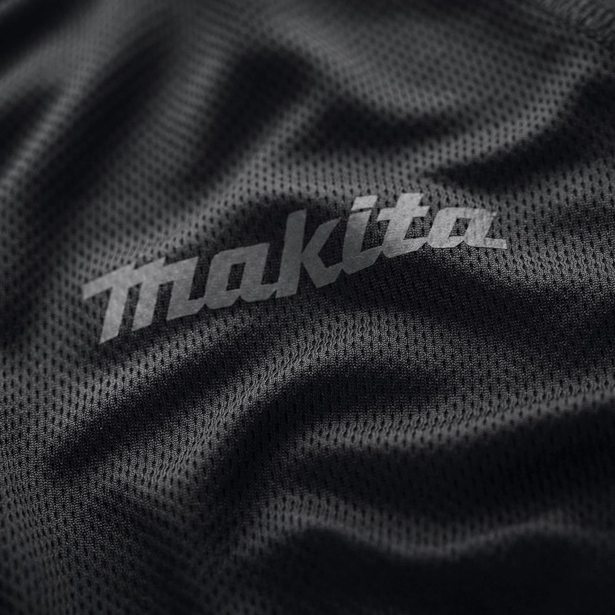 Makita MK102M Tech T-Shirt Regular Fit Black - Size M