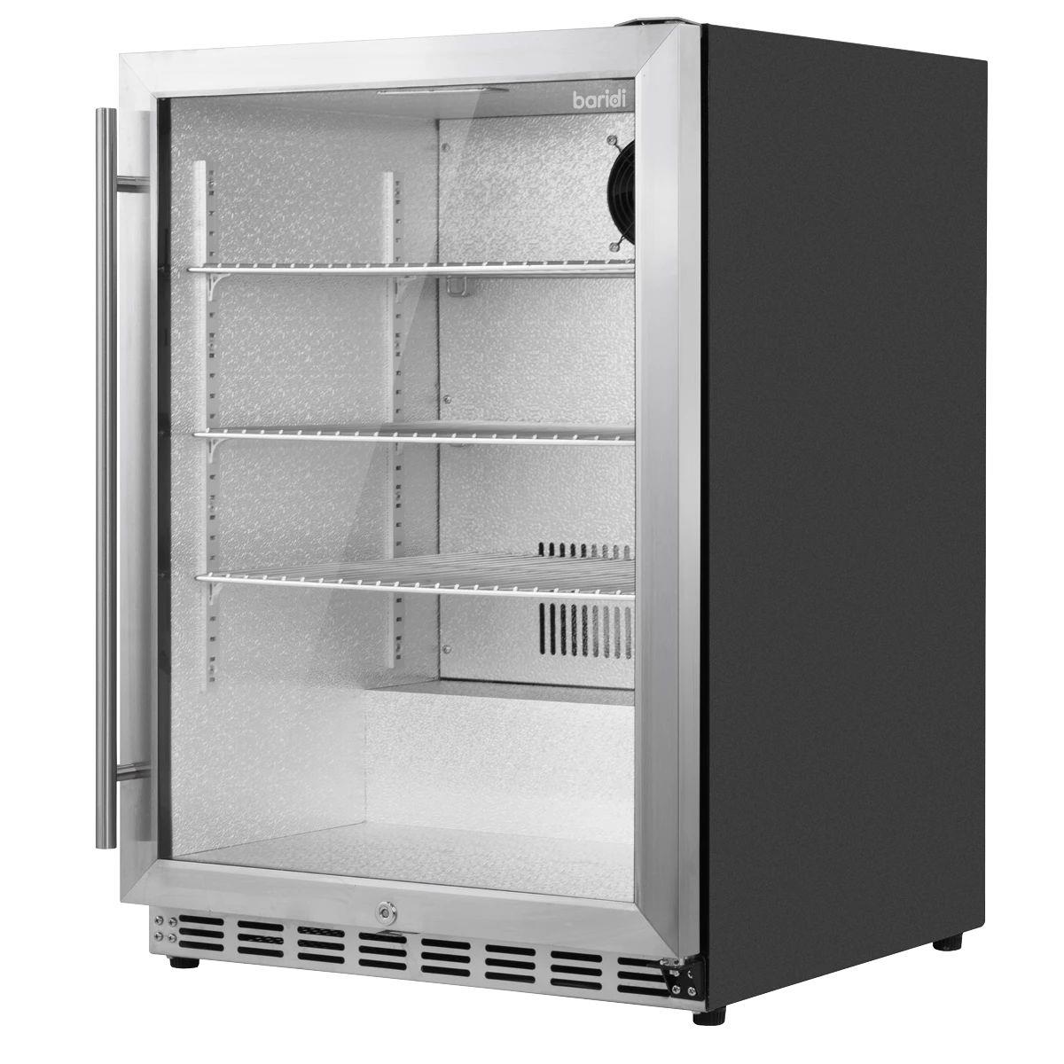 Sealey DH439 Baridi Outdoor Drinks/Beverage/Bar Fridge with Triple Glazed Door & Security Lock 150L